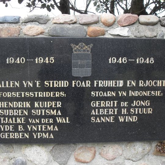 Plaquette in het gemeentehuis