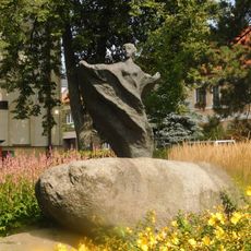 Socha na náměstí v Měříně