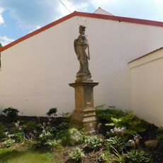 Socha svatého Jana Nepomuckého u kostela v Malenovicích