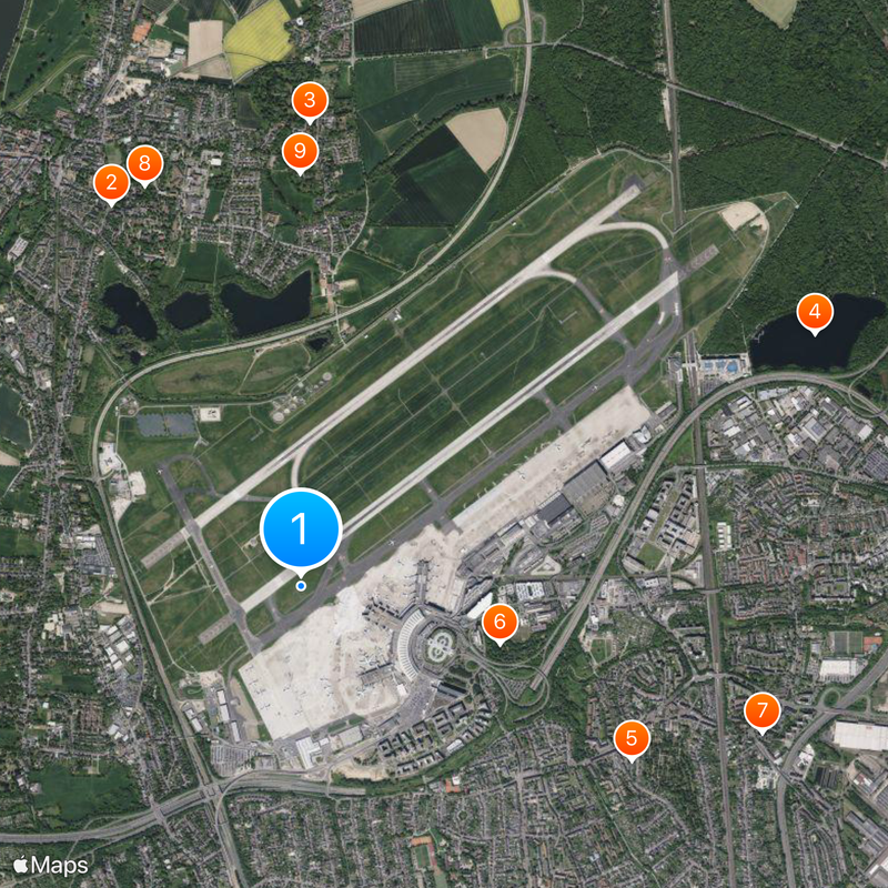 Düsseldorf Airport Map