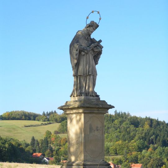Statue of John of Nepomuk in Lomnice