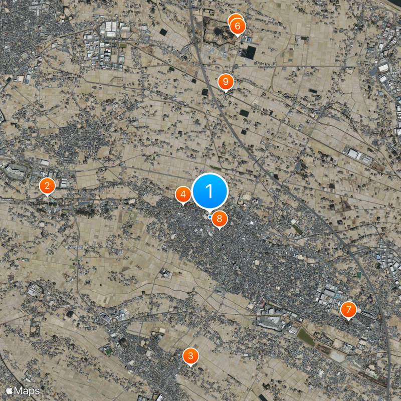 Saitamská prefekturní střední škola ve Fudooce Map