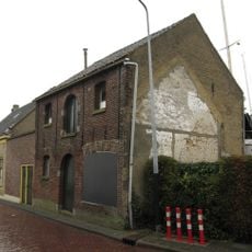 Warehouse with storey and gable roof