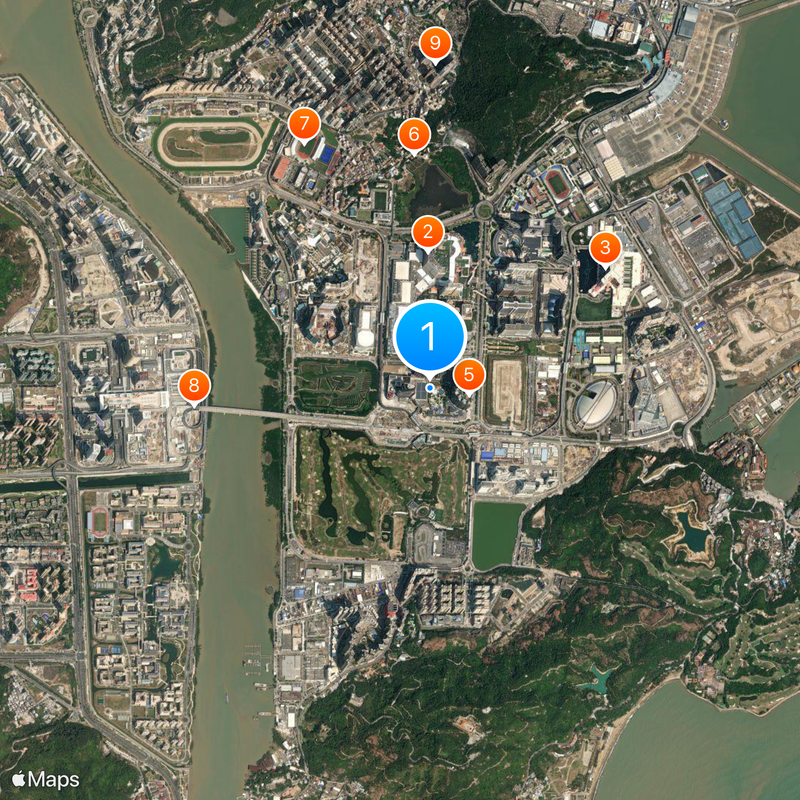 Macao Studio City Mappa