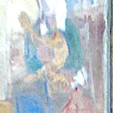 Woman plucking a chicken