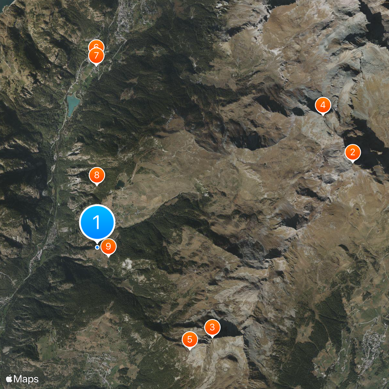 Chamois Mapa