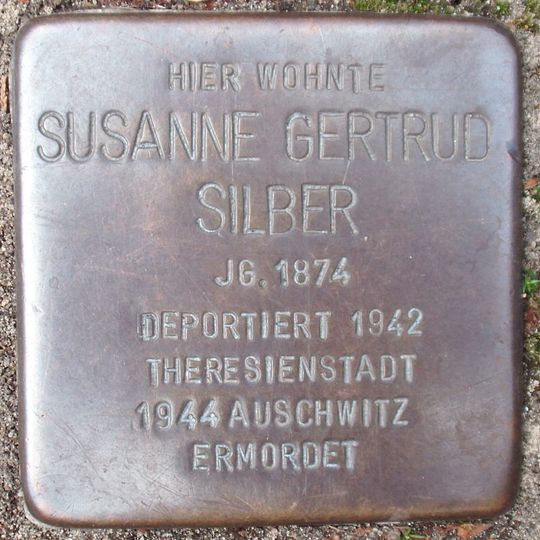 Stolperstein en memoria de Susanne Gertrud Silber