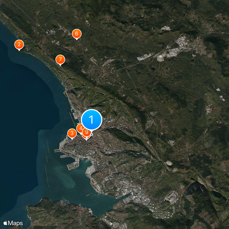 Trieste Mapa