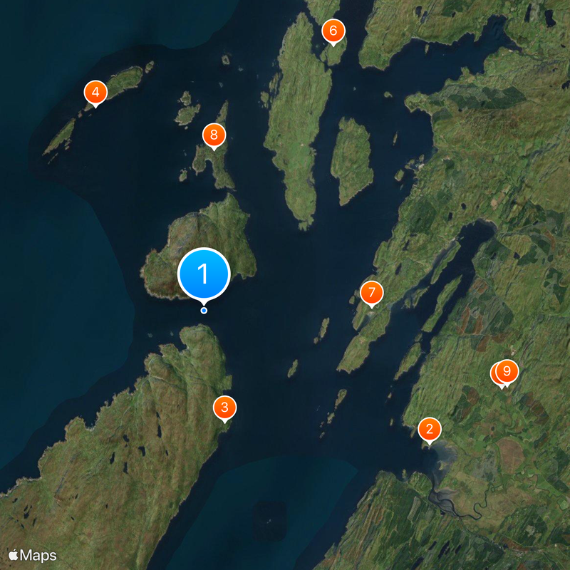 Détroit de Corryvreckan Carte