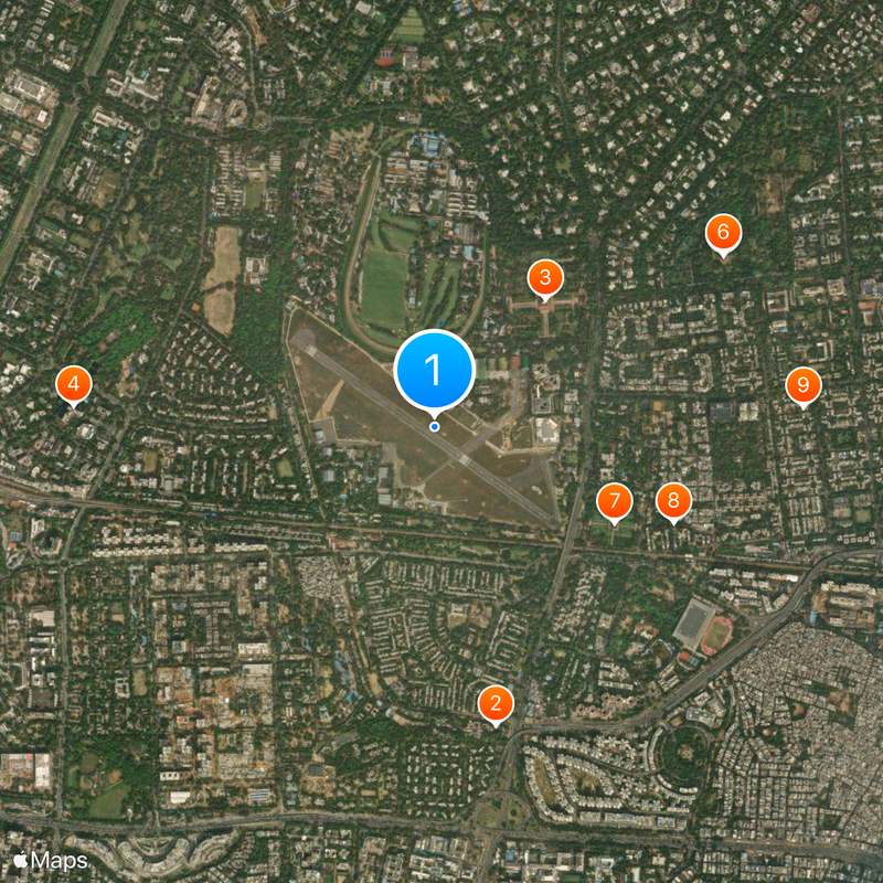 Safdarjung Airport Map