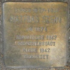 Stolperstein à la mémoire de Mathias Stein