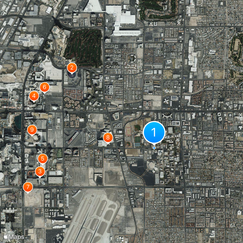 University of Nevada, Las Vegas Map