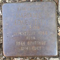 Stolperstein dedicated to Marianne Löwenstein