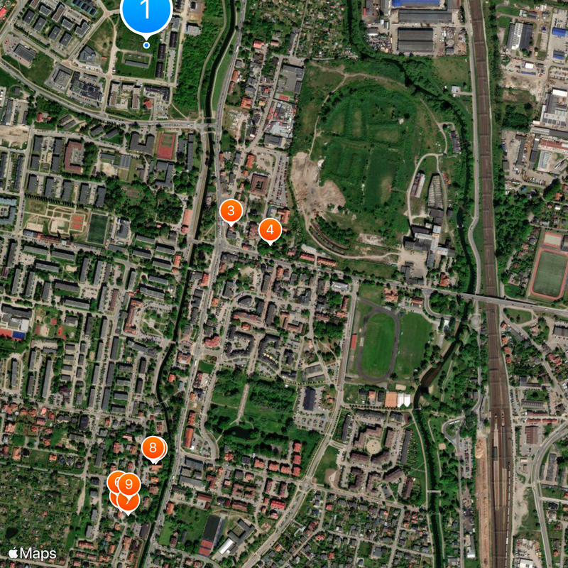 Pruszcz Gdański Map