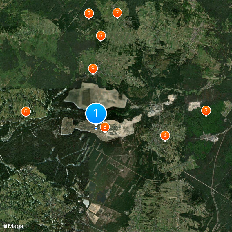 Błędów Desert Map