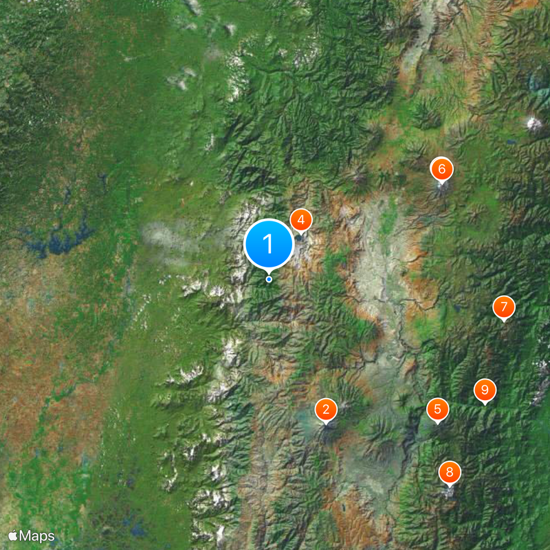 Andean Highlands Map