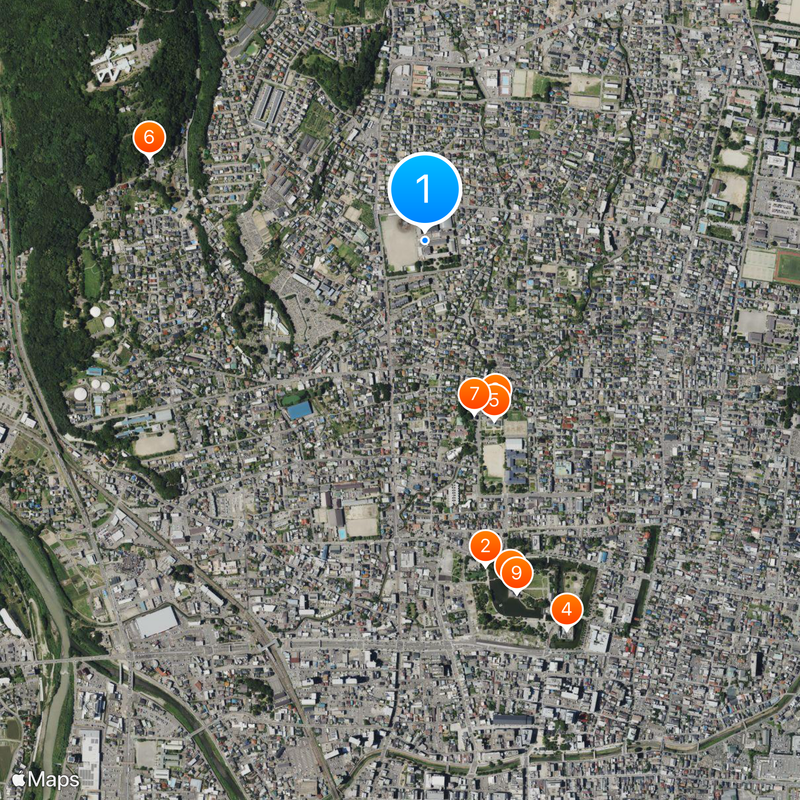 Nagano Prefectural Matsumoto Fukashi Senior High School Map