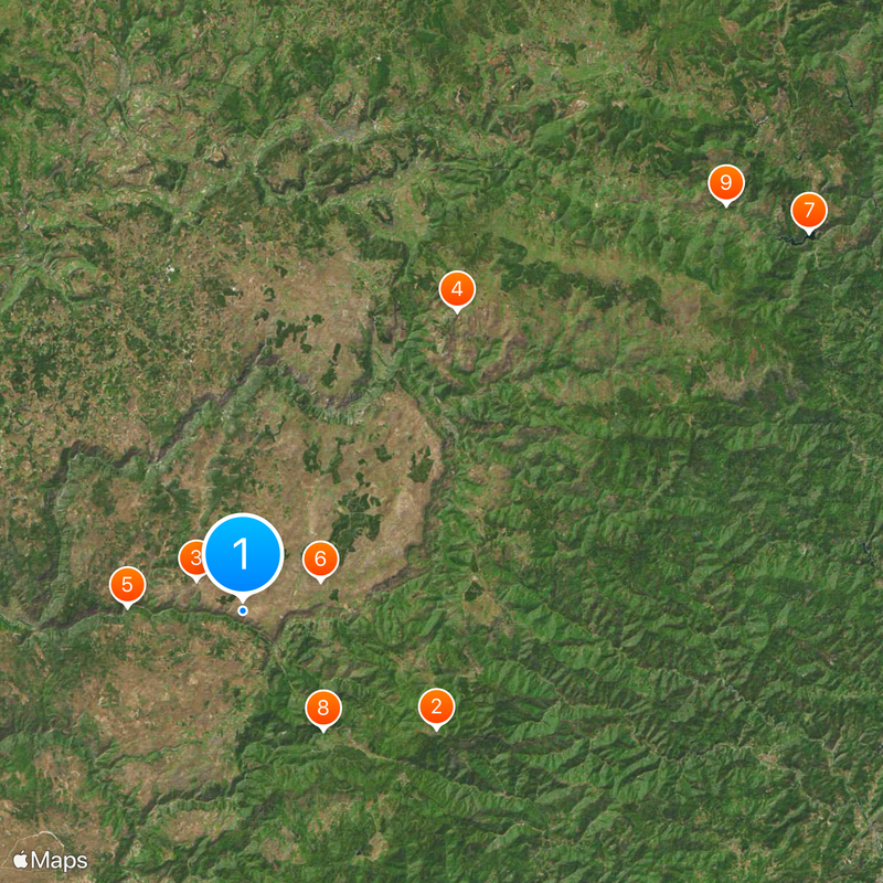 Cévennes National Park Map