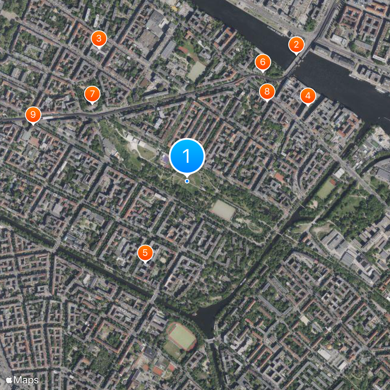 Görlitzer Park Mappa