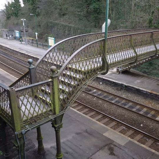 Footbridge at Cogan Station,Cogan Hill