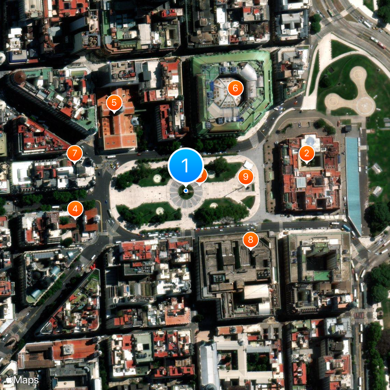 Pirámide de Mayo Mappa