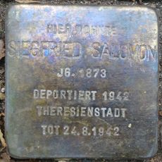 Stolperstein en memoria de Siegfried Salomon