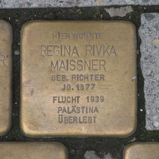 Stolperstein à la mémoire de Regina Rivka Maissner