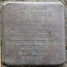 Stolperstein em memória de Kurt Tepper