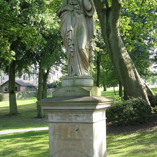 Statues Of Autumn And Spring On Drive, One Approximately 21 Yards To East And One Approximately 96 Yards To West Of Statue Of Sir Robert Peel
