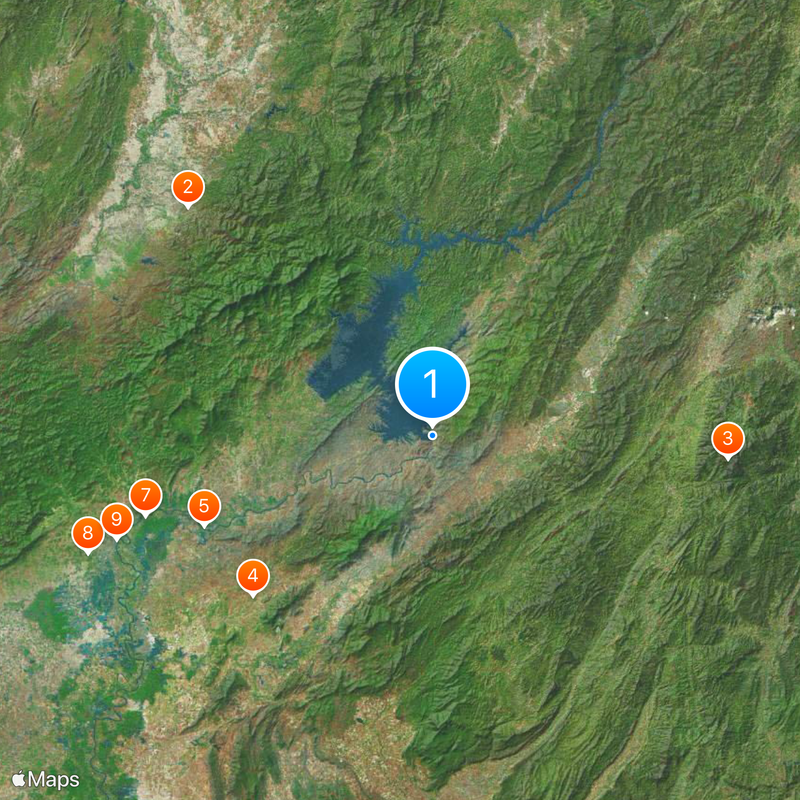 Sirikit Dam Map