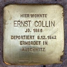 Stolperstein dedicated to Ernst Collin