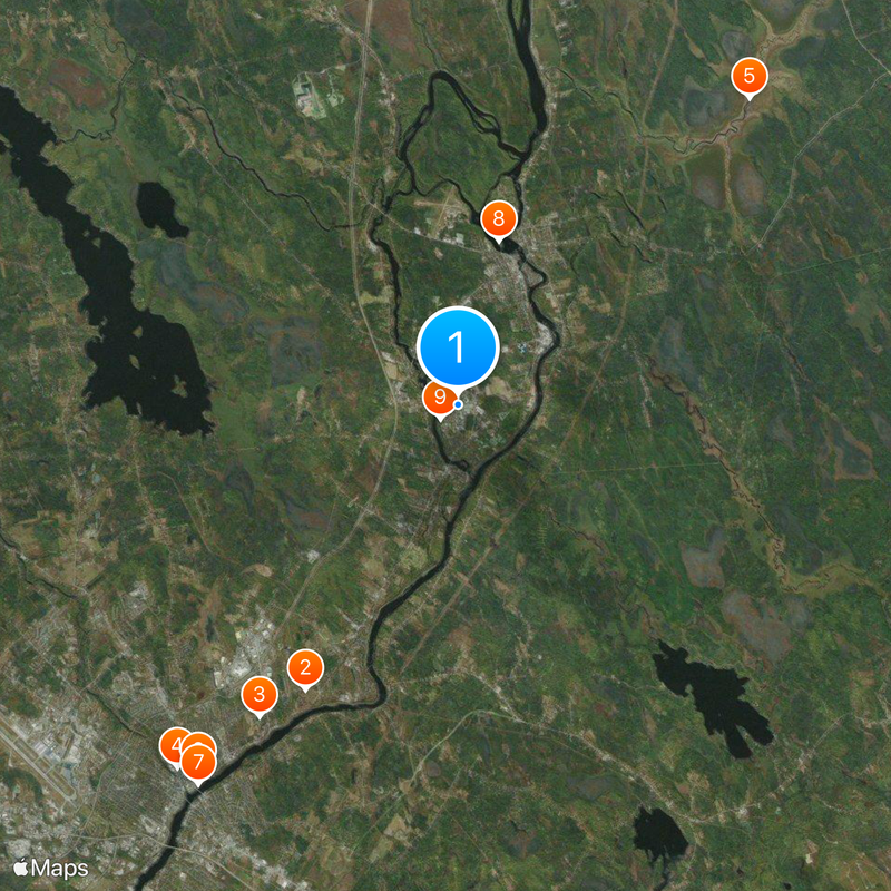 Université du Maine Carte