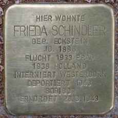 Stolperstein dedicated to Frieda Schindler