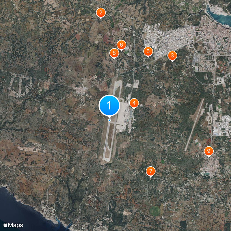 Menorca Airport Map