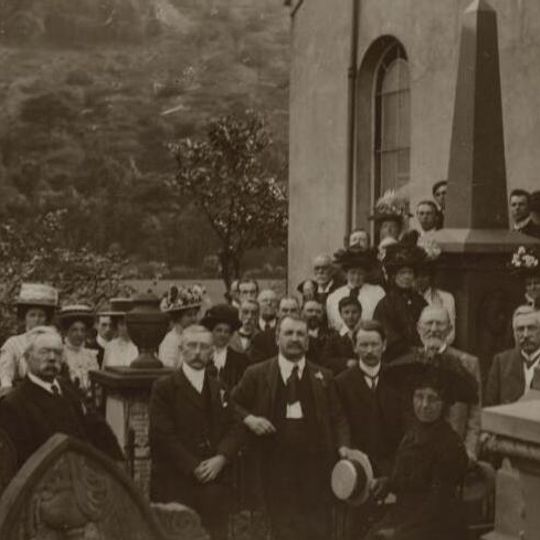 Islwyn Monument in Babell Cemetery