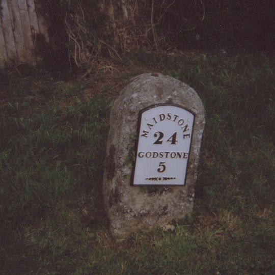 Milestone, Redwood, 400m E of village; by entrance to Redwood