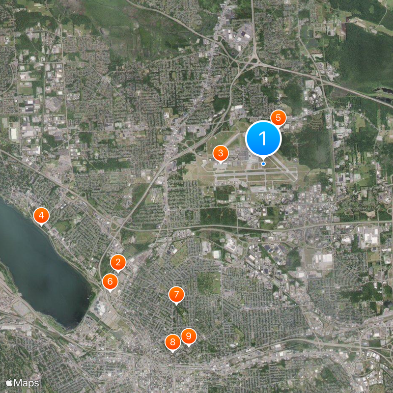 Syracuse Hancock International Airport Map