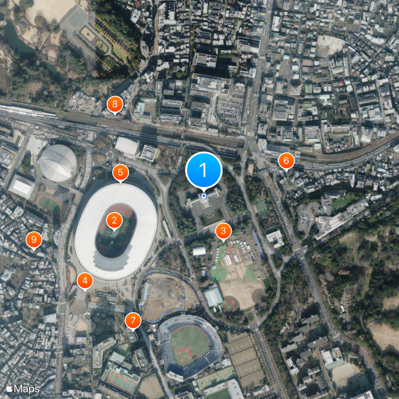 Meiji Memorial Picture Gallery Mapa