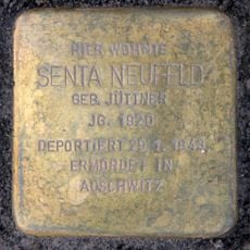 Stolperstein dedicated to Senta Neufeld