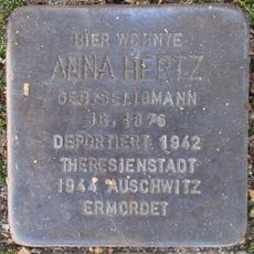 Stolperstein en memoria de Anna Hertz