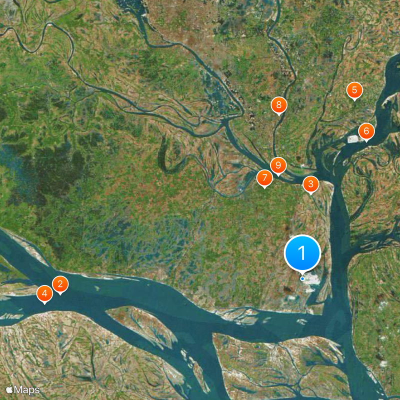 Distretto di Munshiganj Mappa