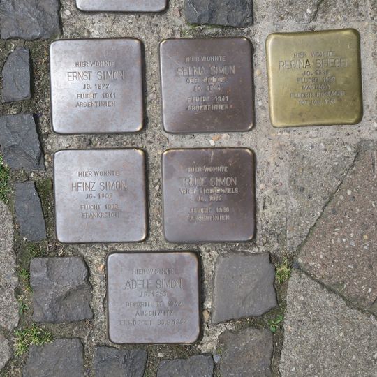 Stolperstein en memoria de Heinz Simon