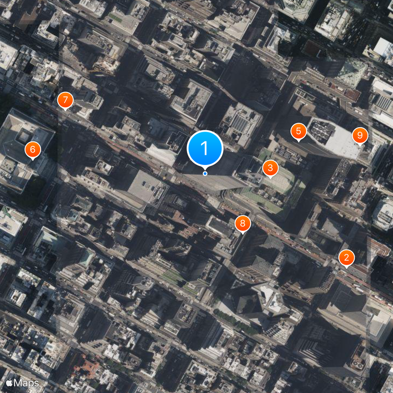 Summit One Vanderbilt Map