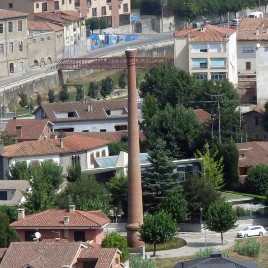 Torre i xemeneia de la fàbrica de Cal Feiner