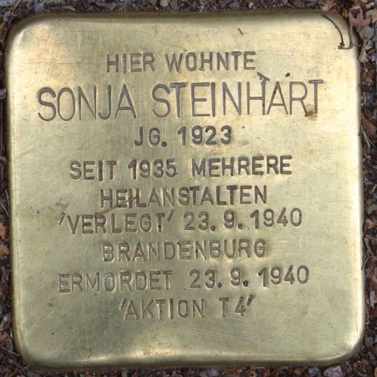 Stolperstein en memoria de Sonja Steinhart