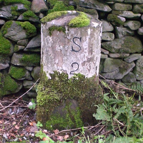Milestone On North Side Of Road Opposite Silverdale Cottage