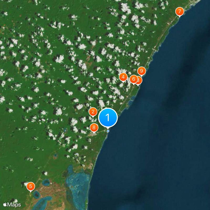 Maya Ruins of Tulum Map