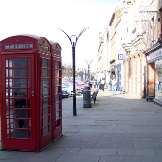 Montrose, High Street,  Two K6 Telephone Call Boxes