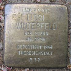 Stolperstein en memoria de Lissi Winterfeld
