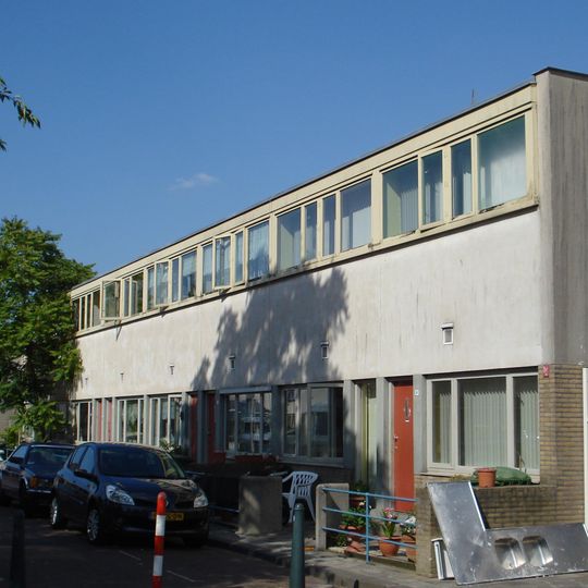 Kubusvorminge eengezinswoningen in de Kiefhoek